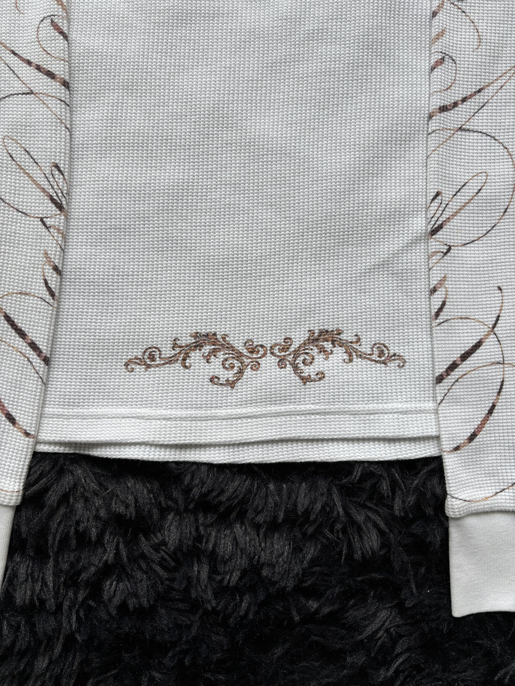 Thermal White Cheetah Print Longsleeve