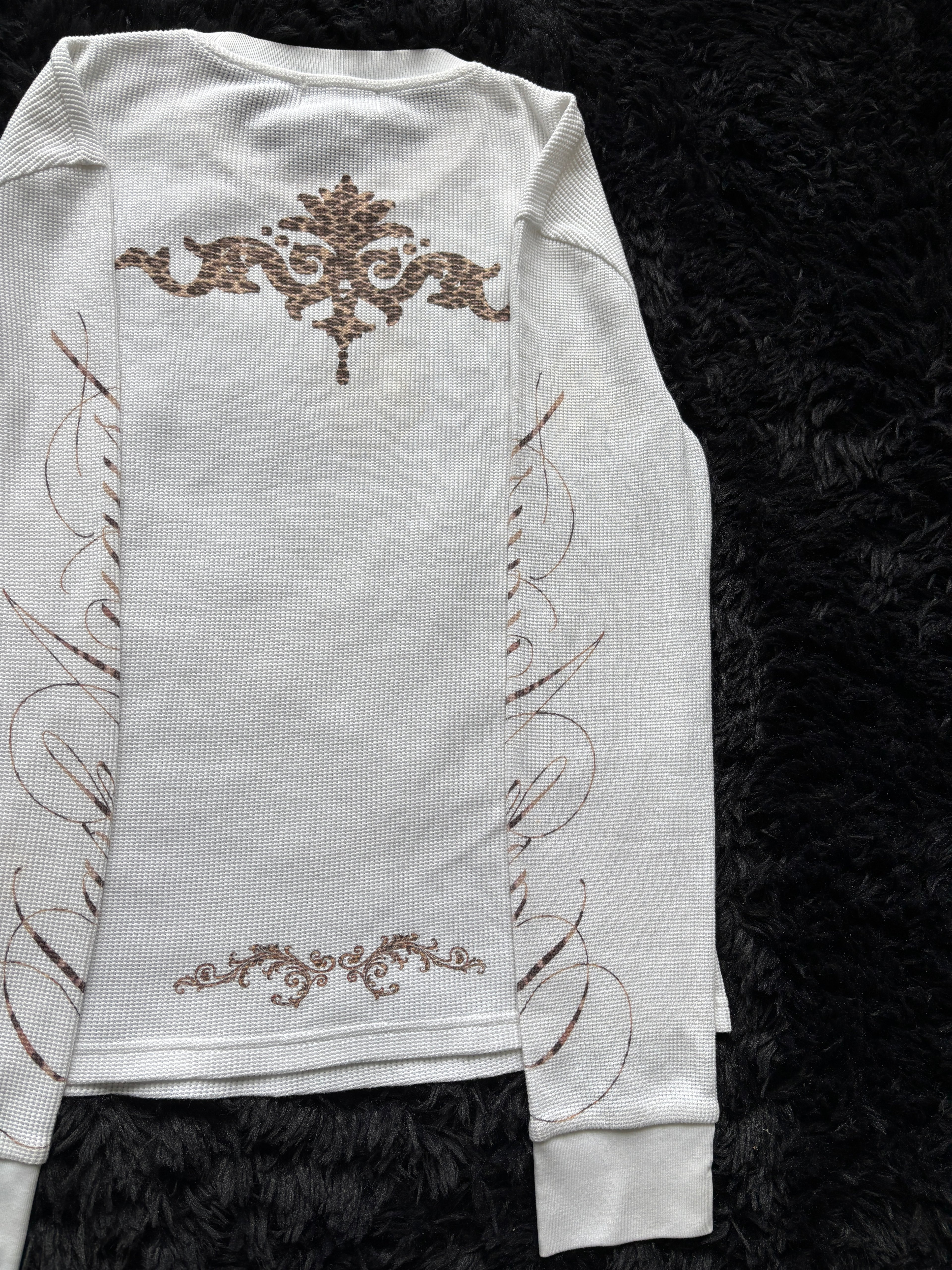 Thermal White Cheetah Print Longsleeve